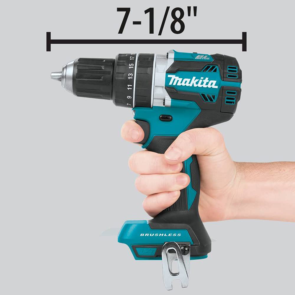 Makita DHP484Z Trapano senza fili con impugnatura a pistola, 18V, Nero/Blu