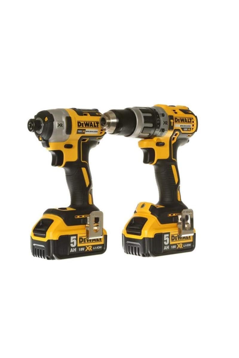 DEWALT DCK266P2T-GB XR - Kit di trapano combinato e avvitatore a percussione senza spazzole in scatola TSTAK, 1 W, 18 V, giallo/nero