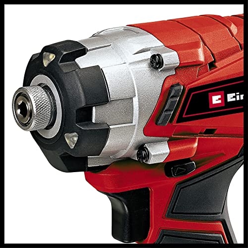 Einhell TE-CI 18/1 Li-Solo Avvitatore a impulsi a batteria Power X-Change (18V, giri al min. 0-2300, torsione 140Nm, attacco bits esagonale, 3 luci, senza batteria e caricabatteria)