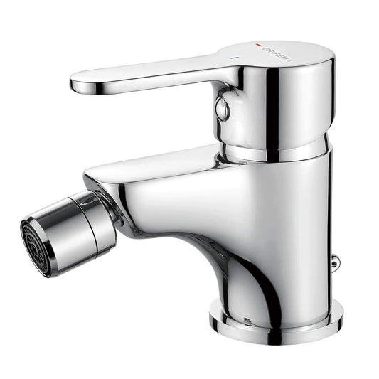 GRIFEMA Rubinetto Miscelatore da Bagno Bidet a 2 Fori, Installazione a Muro, Finitura Cromata, Ventilazione Inclusa, Modello G15003