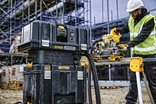 DEWALT DWST83346-1, TSTAK VI - Unità profonda porta elettroutensili con vasca portaoggetti amovibile, cerniere per aggancio laterale.