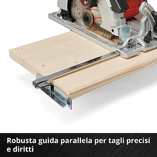 Einhell Sega circolare a batteria TE-CS 18/190 Li BL - Solo Power X-Change (18V, giri al min. 3800, lama Ø190 x Ø20,taglio max 65 mm, luce led, senza batteria e caricabatteria)