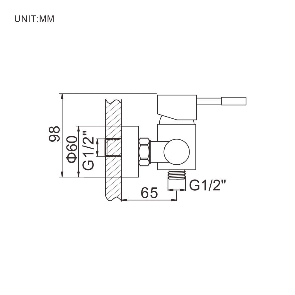 Ibergrif M12003 Mundo, Miscelatore Monocomando per Doccia con Doccetta, Supporto e Flessibile, Acciaio, Grigio