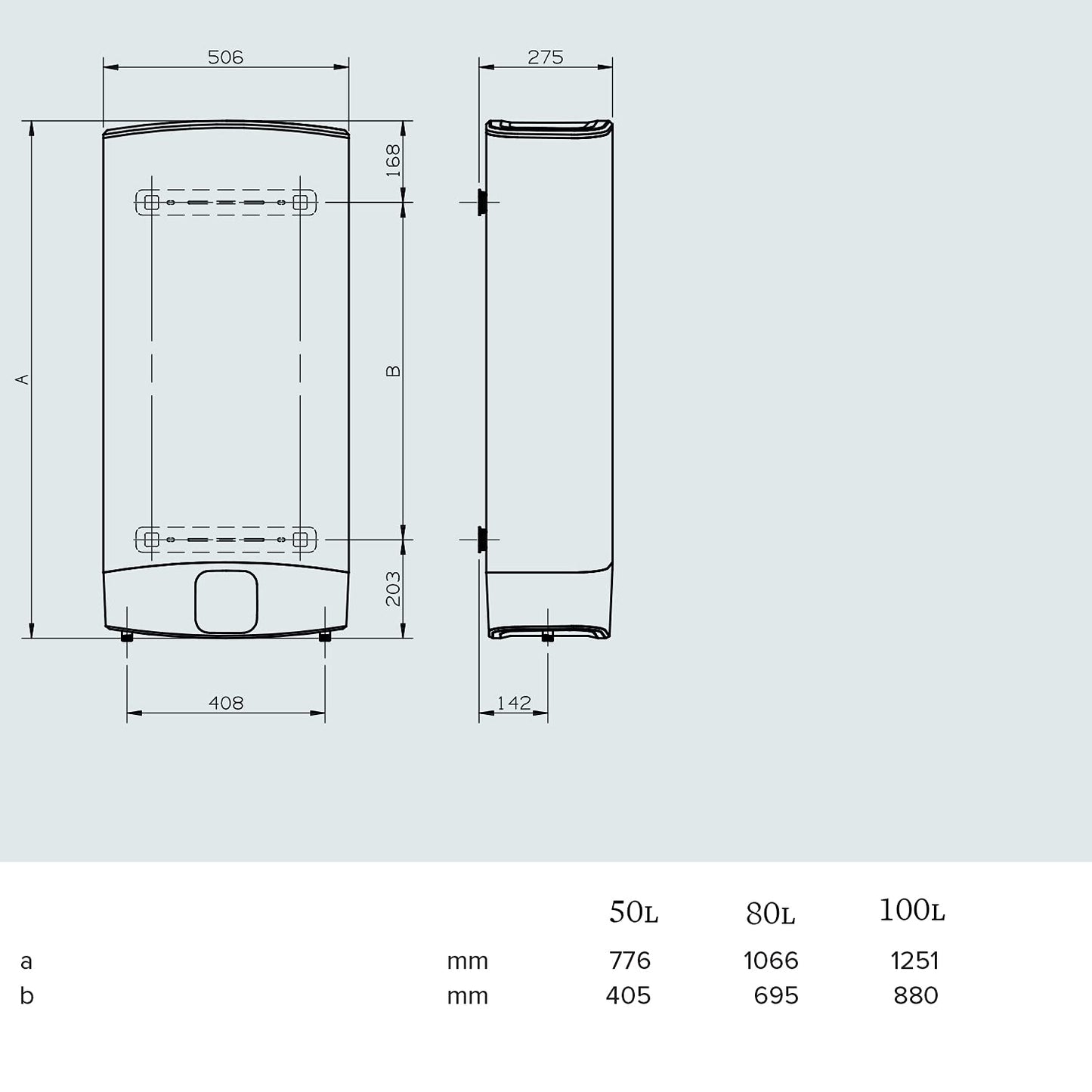 Ariston Scaldacqua Elettrico Velis Evo 50 L, ‎Bianco, 50.6 X 27.5 X 77.6 Cm