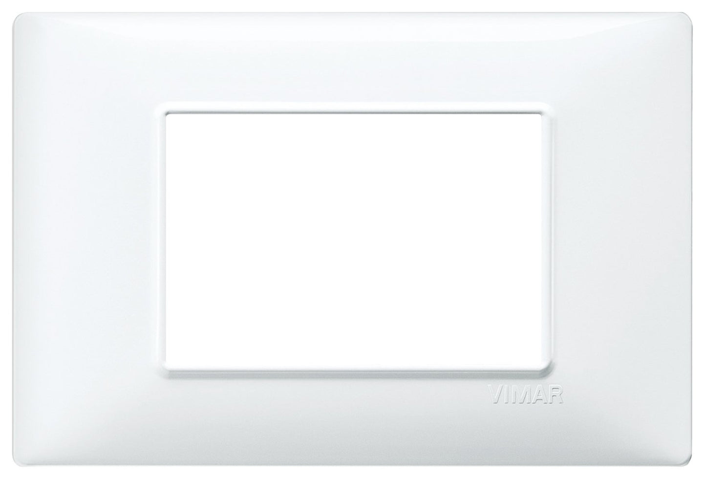 Vimar Plana 0T14653.01 Placca 3 moduli in tecnopolimero, 10 pezzi, bianco