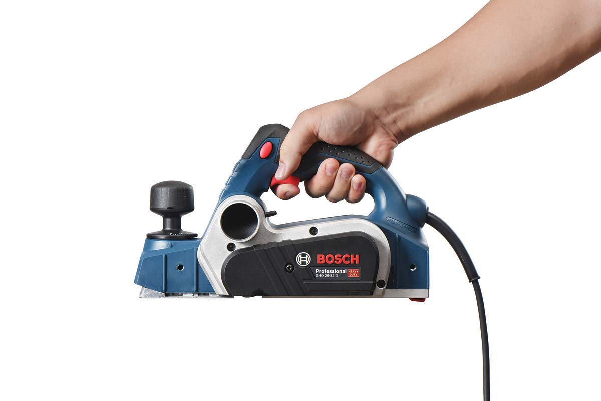 Bosch Professional 06015A4300 Pialletto GHO 26-82 D, Chiave a Brugola, Guida Parallela, Sacchetto Polvere in Stoffa con Cassetta, 710 watts, 230 volts, Blu