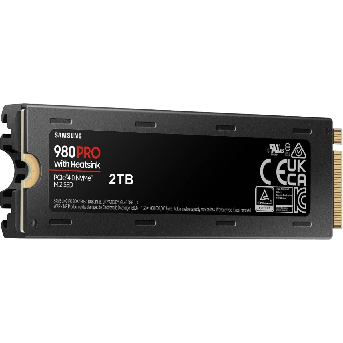 Samsung MZ-V8P2T0CW 980 PRO SSD interno NVMe 2TB con Dissipatore di calore, PCIe Gen 4.0, Compatibile con Playstation 5