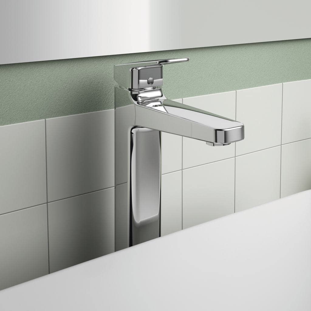 Ideal Standard - Ceraplan, Miscelatore monocomando alto per lavabo, Cromato