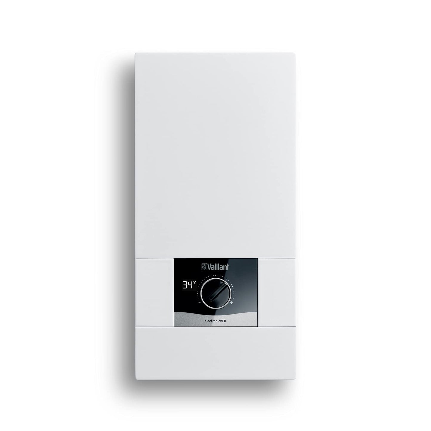 Vaillant 0010023780 - Scaldabagno elettronico VED E 27/8, resistente alla pressione, 27 kW, 400 V, temperatura di uscita precisa, regolazione continua, display digitale, classe energetica A