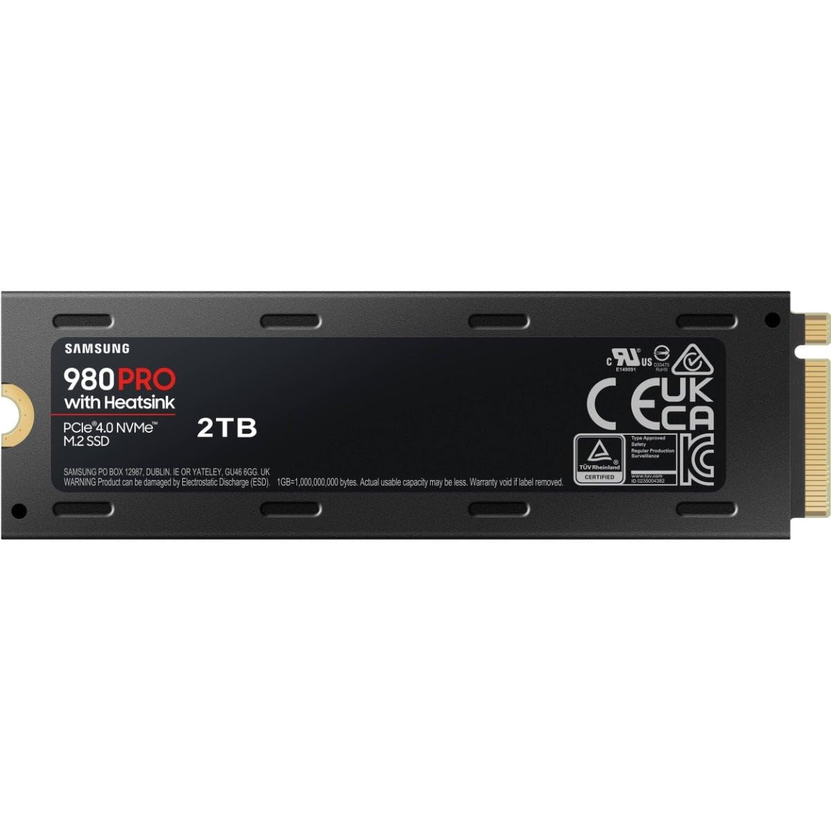 Samsung MZ-V8P2T0CW 980 PRO SSD interno NVMe 2TB con Dissipatore di calore, PCIe Gen 4.0, Compatibile con Playstation 5