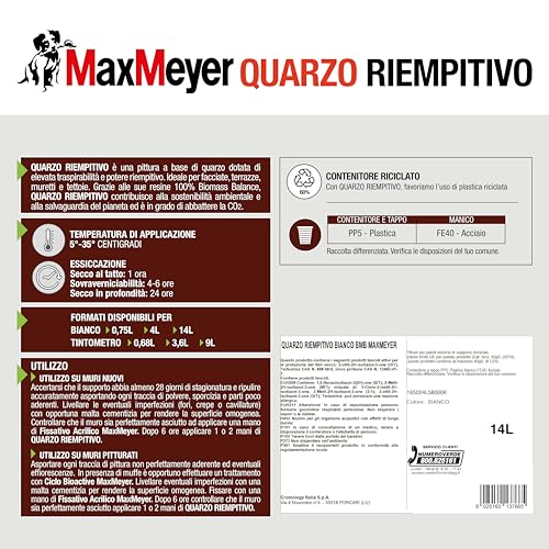 Maxmeyer Quarzo riempitivo Bianco BMB, 14 L