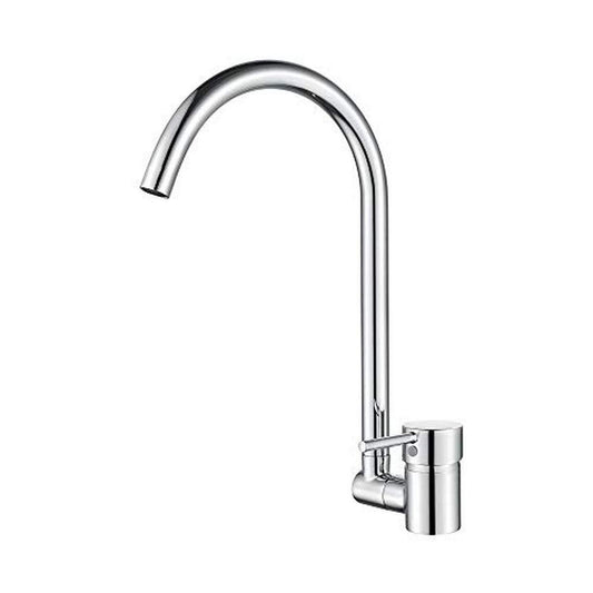 Ibergrif M22124 - Rubinetto da cucina ribaltabile, Rubinetto per lavello monocomando, Argento