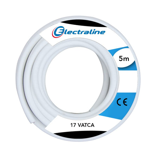 Electraline 60135013E - Bobina di filo, 5 m, bianco