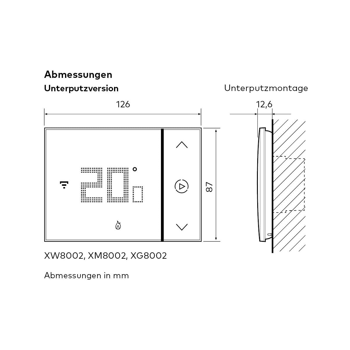 Bticino Termostato WiFi intelligente Smarther2 with Netatmo XW8002, Incasso, Bianco - versione professionale