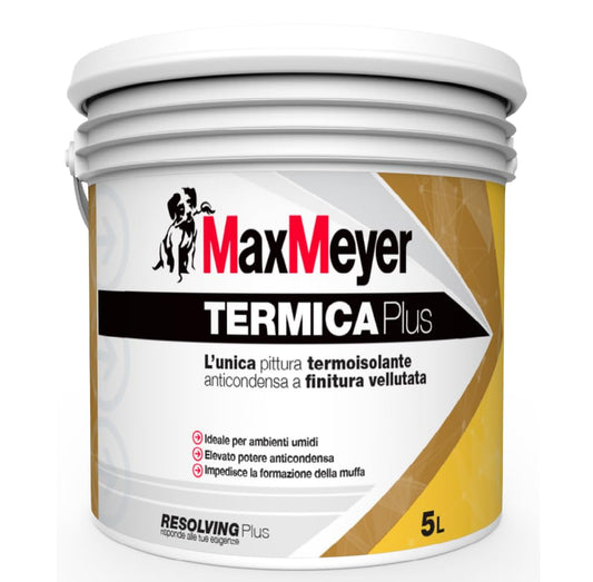 Termica MaxMeyer Pittura murale per interni anticondensa termoisolante antimuffa traspirante 5 Litri