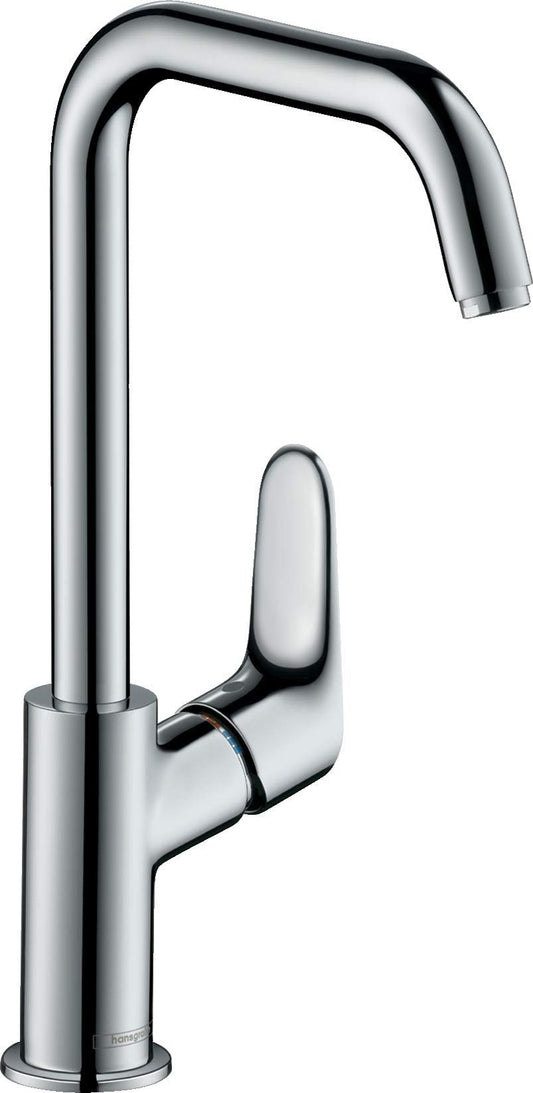 Hansgrohe 31519000 Focus Miscelatore Monocomando Bocca Alta 240 Senza Scarico, Argento, 240 MM