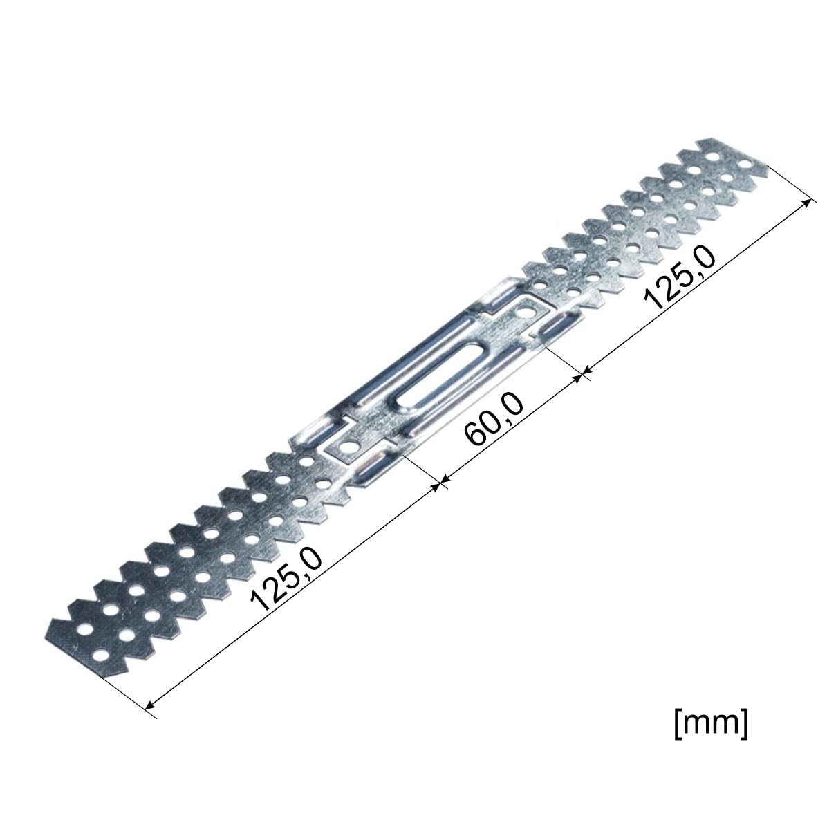 Knauf 100 ganci diretti in metallo, 75/125/175/225 mm, gancio a U 0,8 mm (ES60/125 (125 mm)