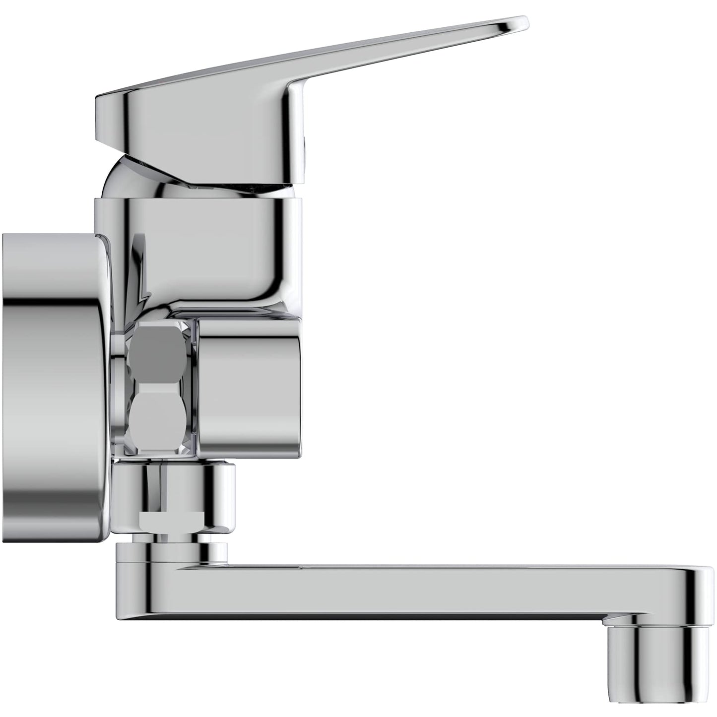 Ideal Standard - Ceraplan, Miscelatore monocomando a parete per lavabo, Bocca mobile orientabile, Cromato