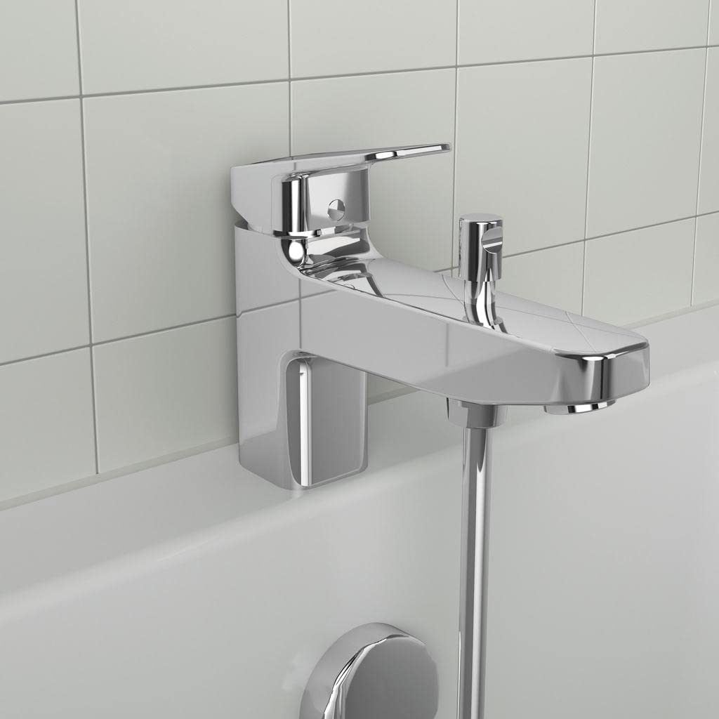 Ideal Standard - Ceraplan, Miscelatore monocomando per vasca da bagno, Due vie, Cromato