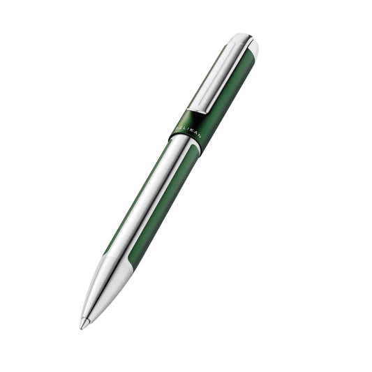 Pelikan Pura K40 822879 - Penna a sfera girevole di alta qualità, in confezione regalo, colore: Verde bosco