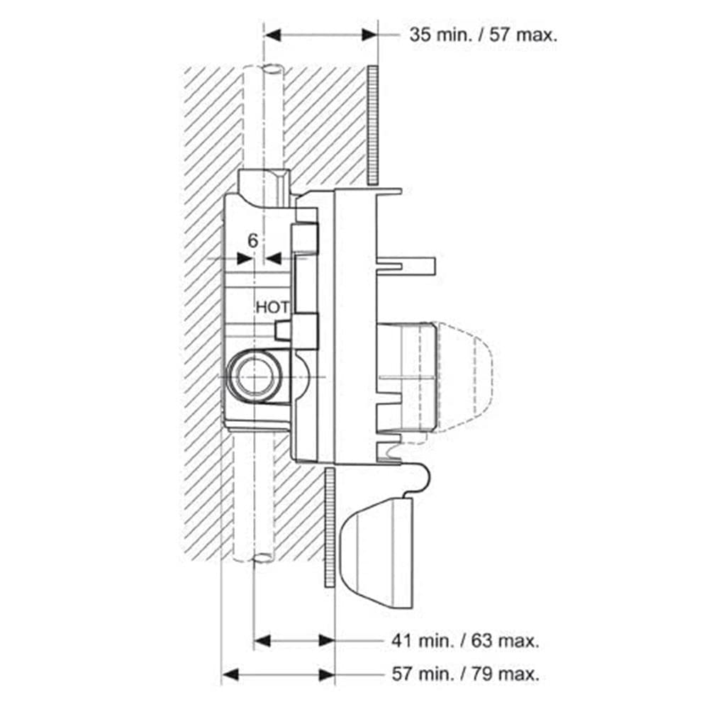 Ideal Standard A2650NU Corpo ad incasso (Kit 1) per miscelatore monocomando ad incasso