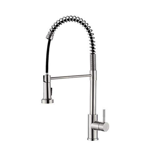 Ibergrif M22138 - Rubinetto da Cucina con Doccetta Estraibile, Miscelatore Monocomando per Lavello, Inossidabile