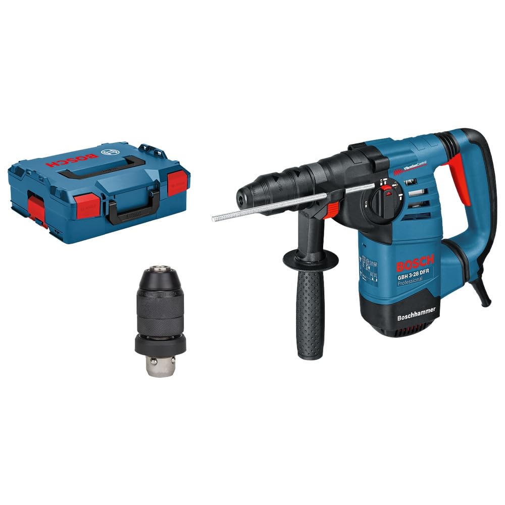 Bosch Professional 061124A000 Martello Perforatore GBH 3-28 DFR, Potenza del Colpo Max: 3.1 J, Mandrino Intercambiabile SDS Plus, W, 800 Watt