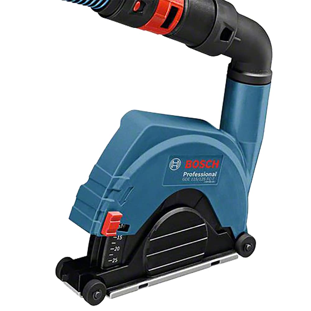 Bosch Professional 1600A003DK Cuffia di aspirazione GDE 115/125 FC-T, Blu/Nero/Rosso