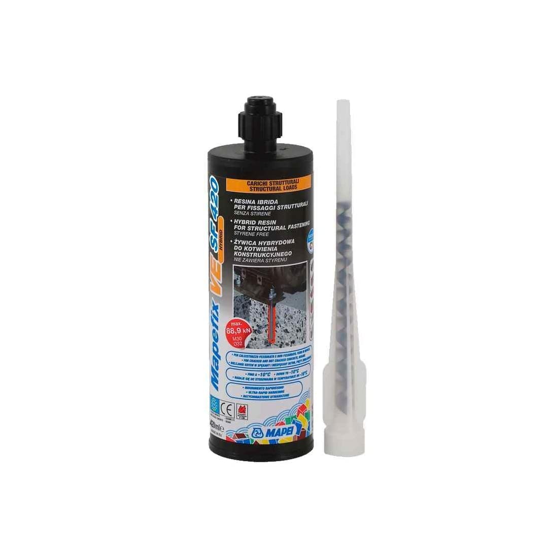 Adesivo chimico di barre metalliche Mapefix VE SF Mapei - Confezione: 300 ml