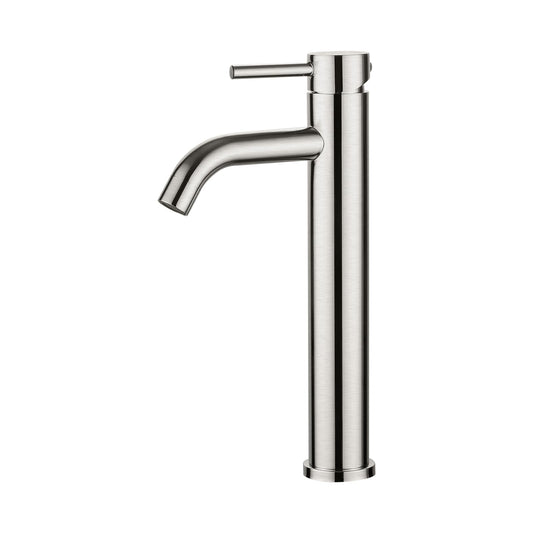 Ibergrif M11203A Rubinetto Bagno Classico, Miscelatore Monocomando Lavabo, Rubinetto Lavabo per Acqua Calda e Fredda, Acciaio Inossidabile Spazzolato