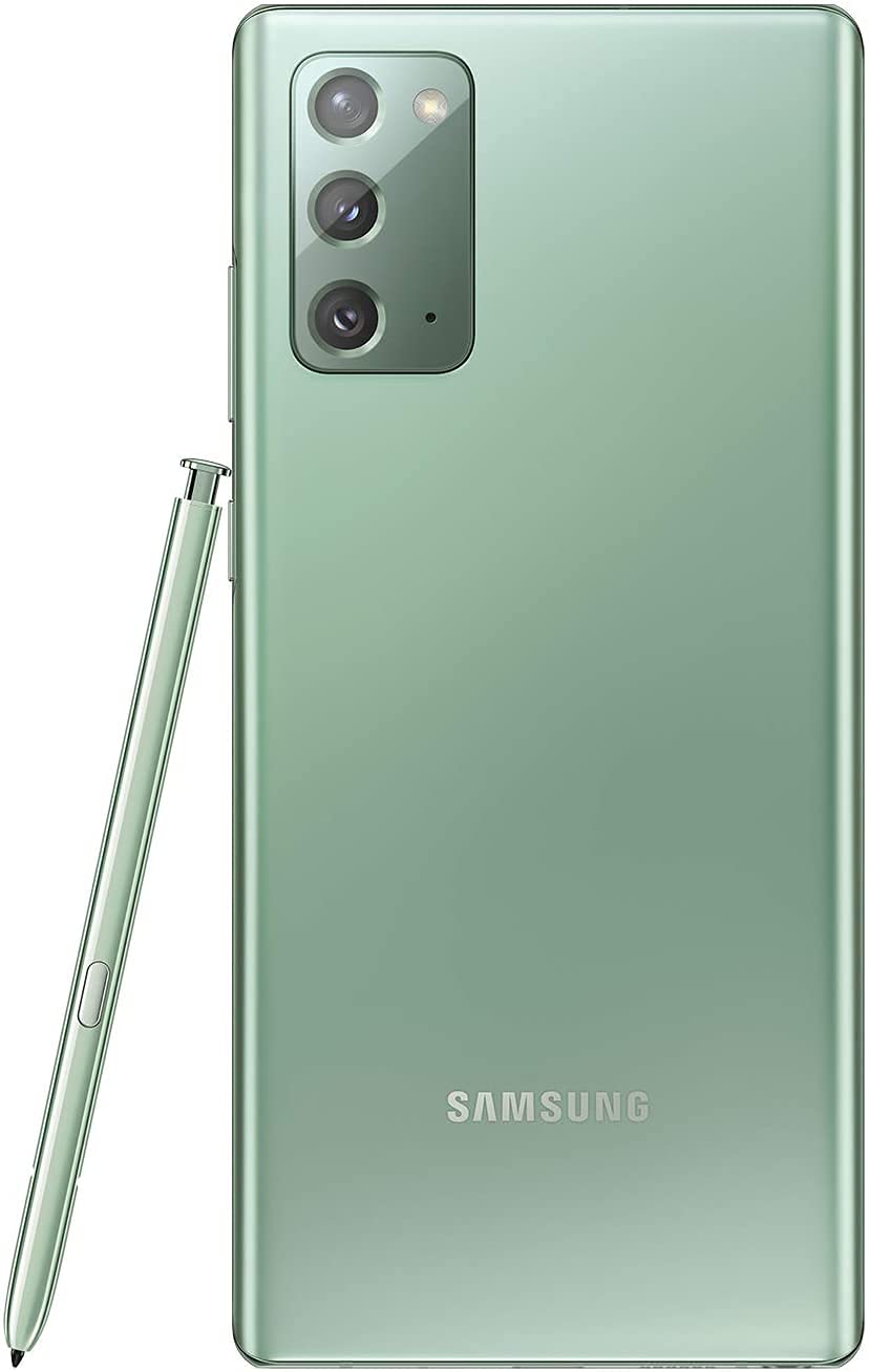 Samsung Galaxy Note20 5G Smartphone, Display 6.7" Super AMOLED Plus FHD+, 3 fotocamere posteriori, 256GB, RAM 8GB, Batteria 4300 mAh, Dual Sim + eSim, Android 10, Mystic Green [Versione Italiana]