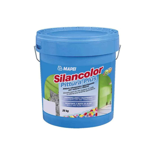 Pittura silossanica igienizzante 20 kg Silancolor Plus Pittura Mapei - Colore: BIANCO