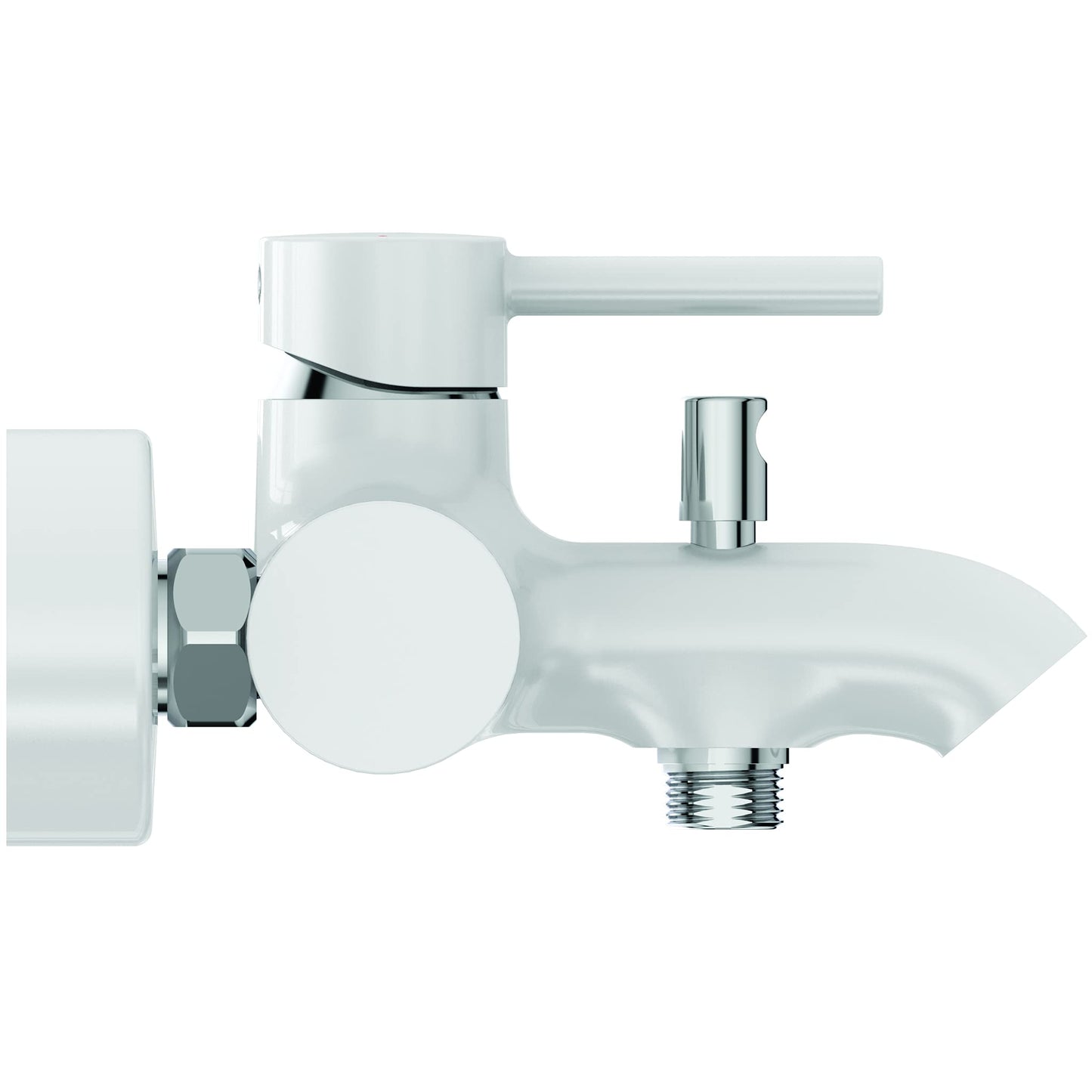 Ideal Standard - Kolva Miscelatore Monocomando esterno per Vasca/Doccia, Bianco