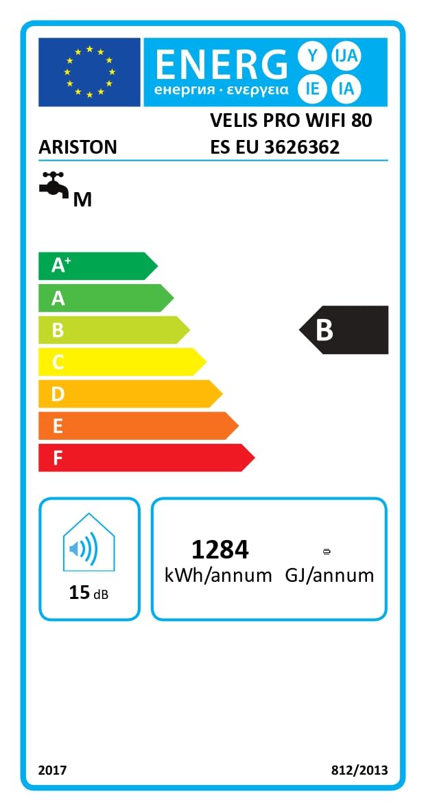 Ariston 3626328 Riscaldatori elettrici, Raso Grigio, 80 Litros