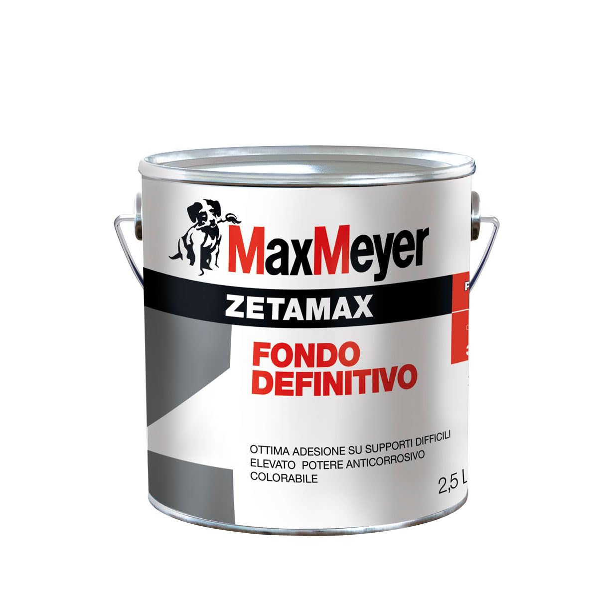 MAXMEYER Fondo antiruggine Zetamax Grigio 2, 5 L