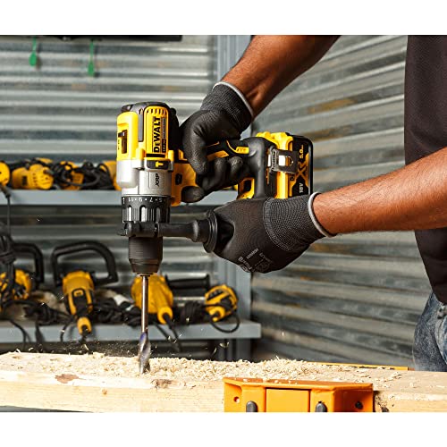 DeWalt DCD996P2-QW Trapano Avvitatore a Percussione, 3 Velocità, 5.0 Ah, Motore Brushless, con Doppia Batteria in Valigetta TSTAK, 18 V, giallo;nero;argento, 1/2_pollice