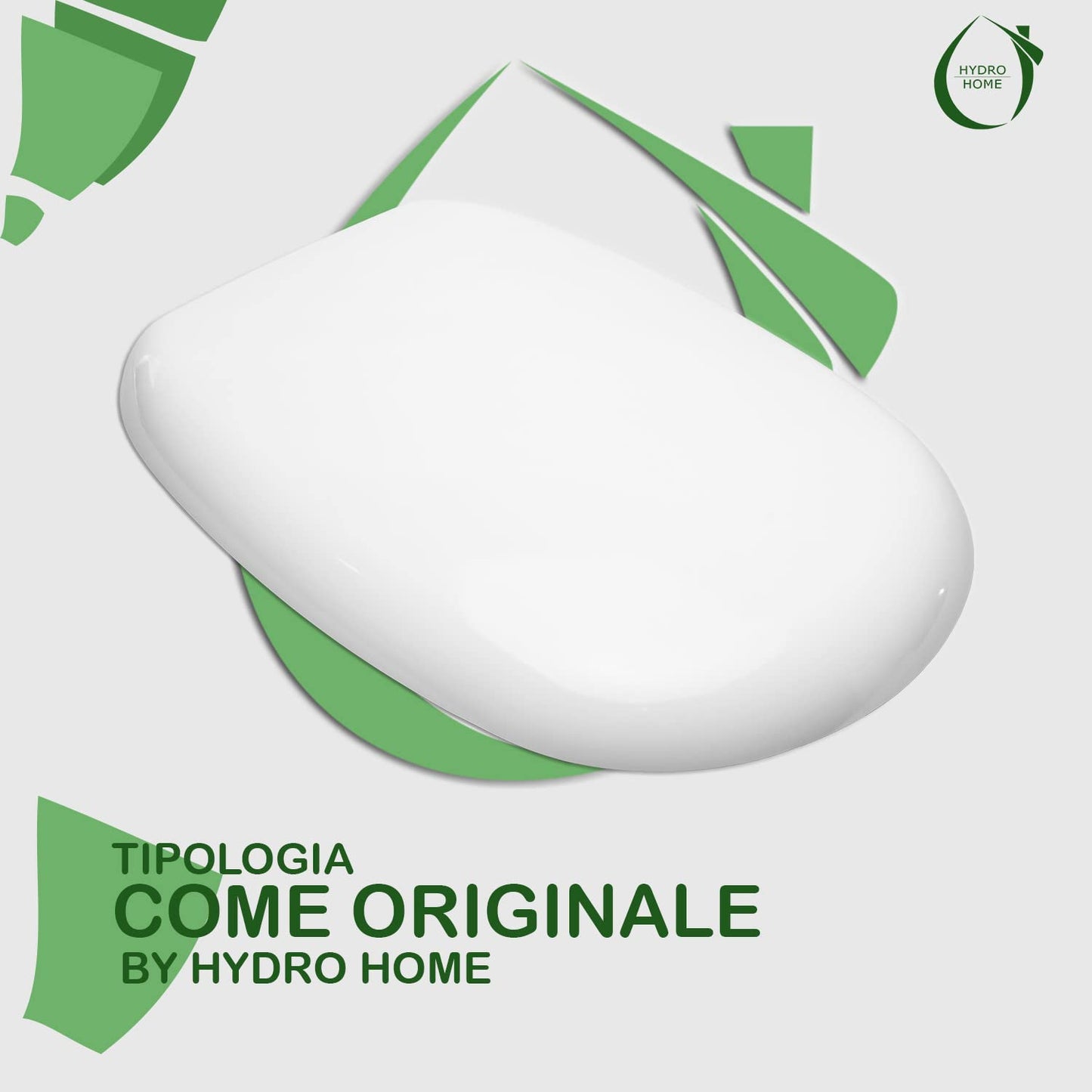 HYDRO HOME Tavoletta Wc Pozzi Ginori Easy e Easy 02 Come Originale, Copriwater In Materiale Termoindurente,Tavoletta Water Con Cerniere Fissaggio Dall'Alto MADE IN ITALY (CHIUSURA CLASSICA)