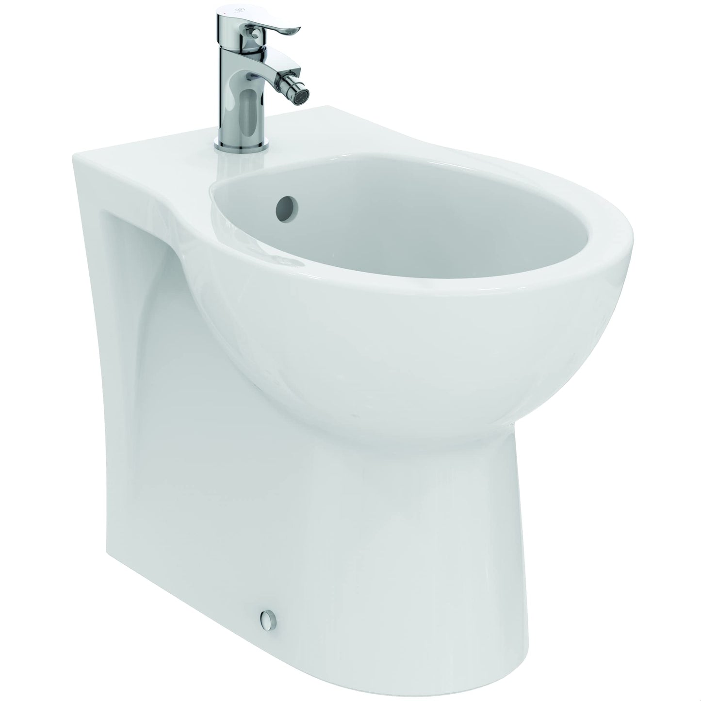 Ideal Standard - Eurovit, Bidet a terra universale per installazione filo parete, Bianco