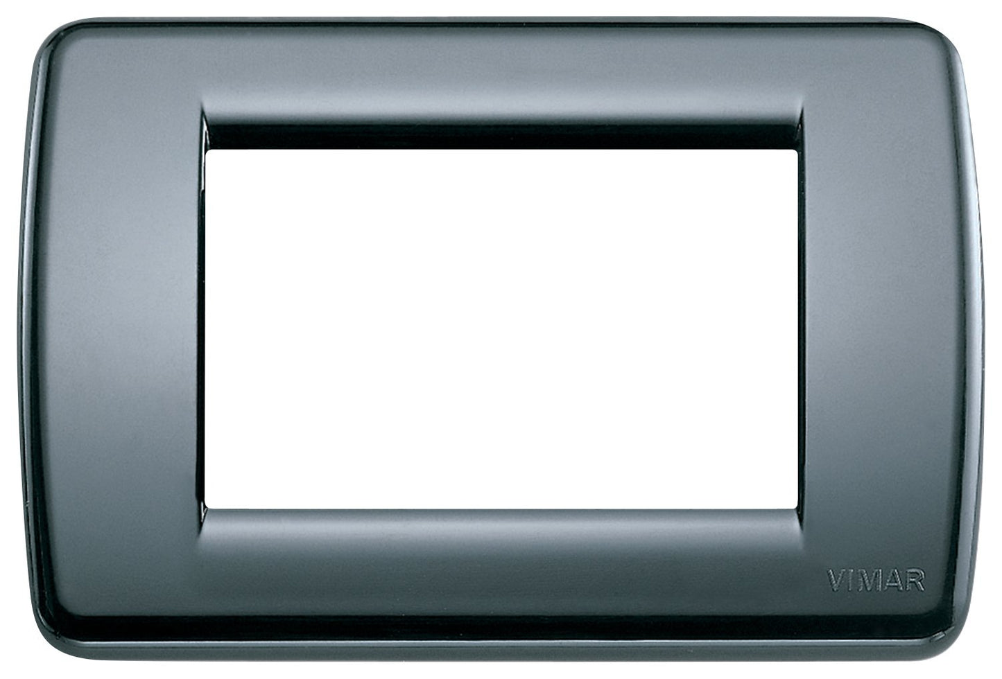 Vimar Idea 0T16763.15 Placca Rondò 3 moduli in tecnopolimero, 10 pezzi, grigio grafite