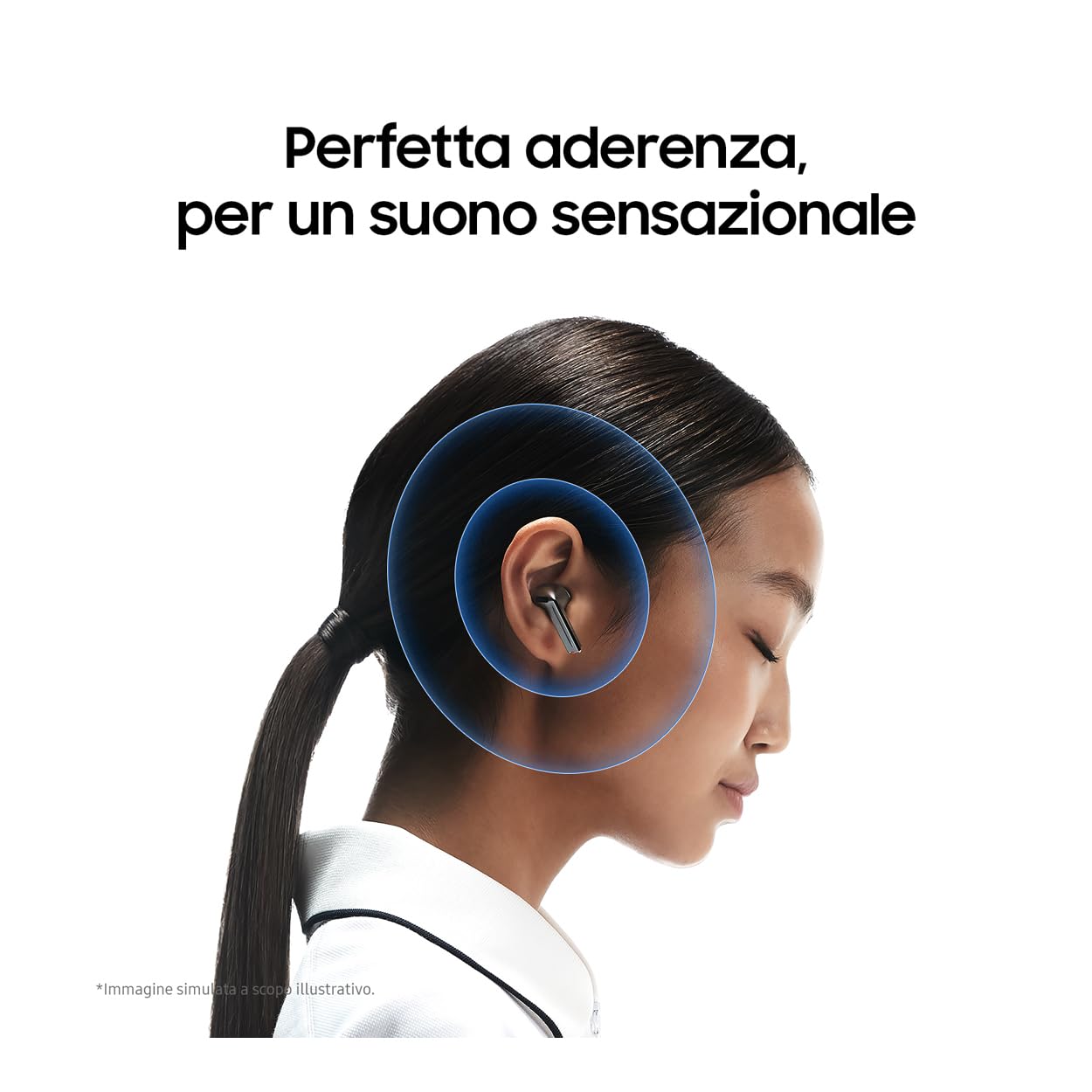 Samsung Galaxy Buds3 Auricolari open type True Wireless, Cancellazione adattiva del rumore, Audio Hi-Fi 360 immersivo, Batteria a lunga durata, Impermeabilità IP57, Silver 2024 [Versione Italiana]