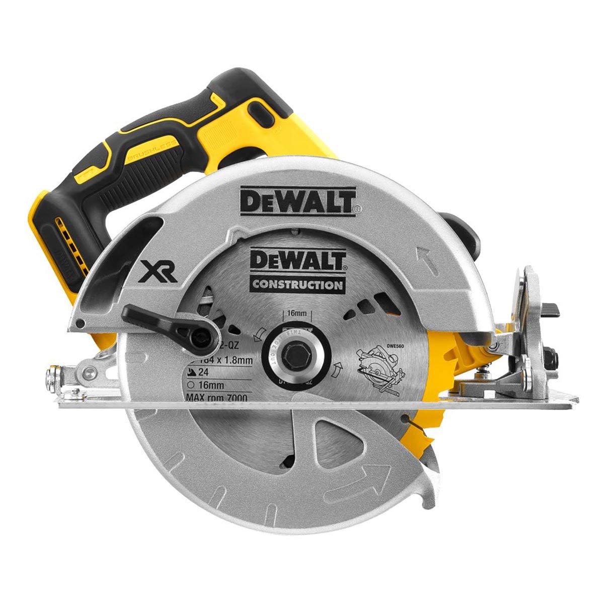 DEWALT Sega circolare TSTAK, senza batterie e caricabatterie, DCS570NT-XJ