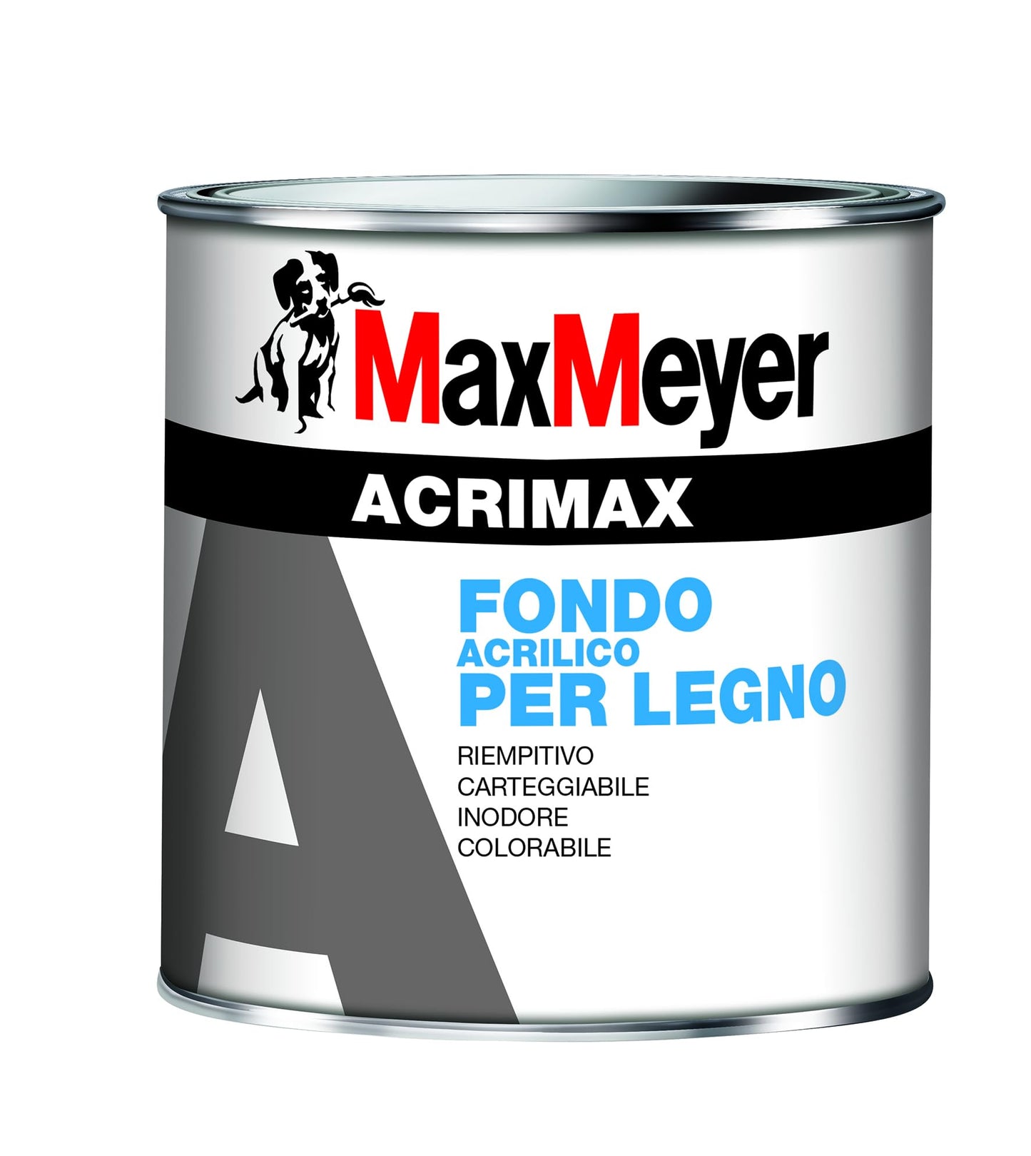 Maxmeyer Acrimax fondo acrilico per legno, Bianco, 0.75 L