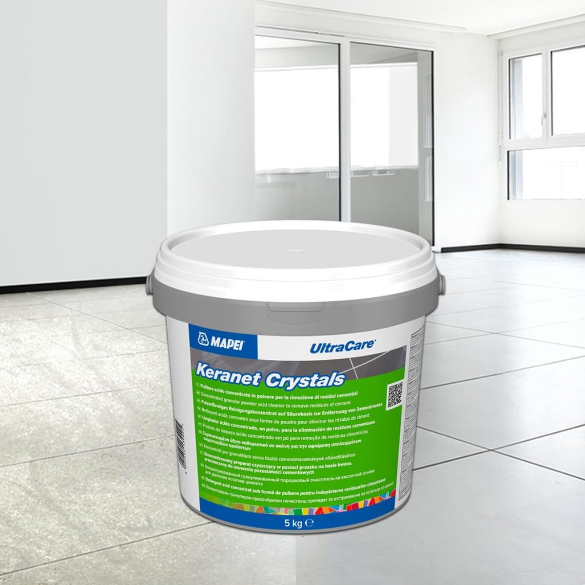 Mapei Ultracare Keranet Crystals Kg.5 Pulitore Acido Concentrato in Polvere Solubile in Acqua