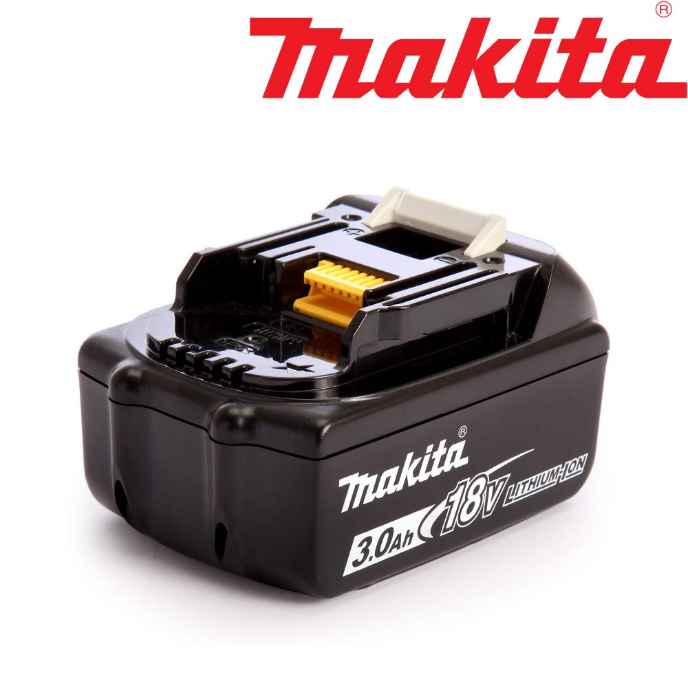 Makita Batterie originali BL1830B 18 V LXT 3.0 Ah con caricabatterie rapido Makita DC18RC originale