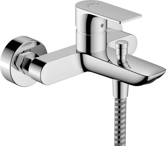 hansgrohe Rebris E Miscelatore monocomando vasca da esterno, rubinetto per vasca da bagno a 2 funzioni, cromo