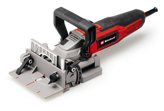 Einhell fresa per biscotti TE-BJ 900 (900 W, profondità di fresatura 20 mm, regolazione continua dell'angolo/altezza, 6 livelli di profondità, sacco raccoglipolvere, lama di fresatura da 100 mm)