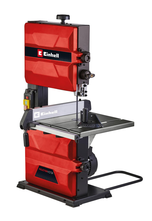 Einhell Sega a nastro TC-SB 245 L (400 W, velocità max. 726 m/min, larghezza di passaggio 245 mm, altezza di taglio max. 101 mm, tavolo inclinabile, arresto parallelo e arresto angolare, raccordo per