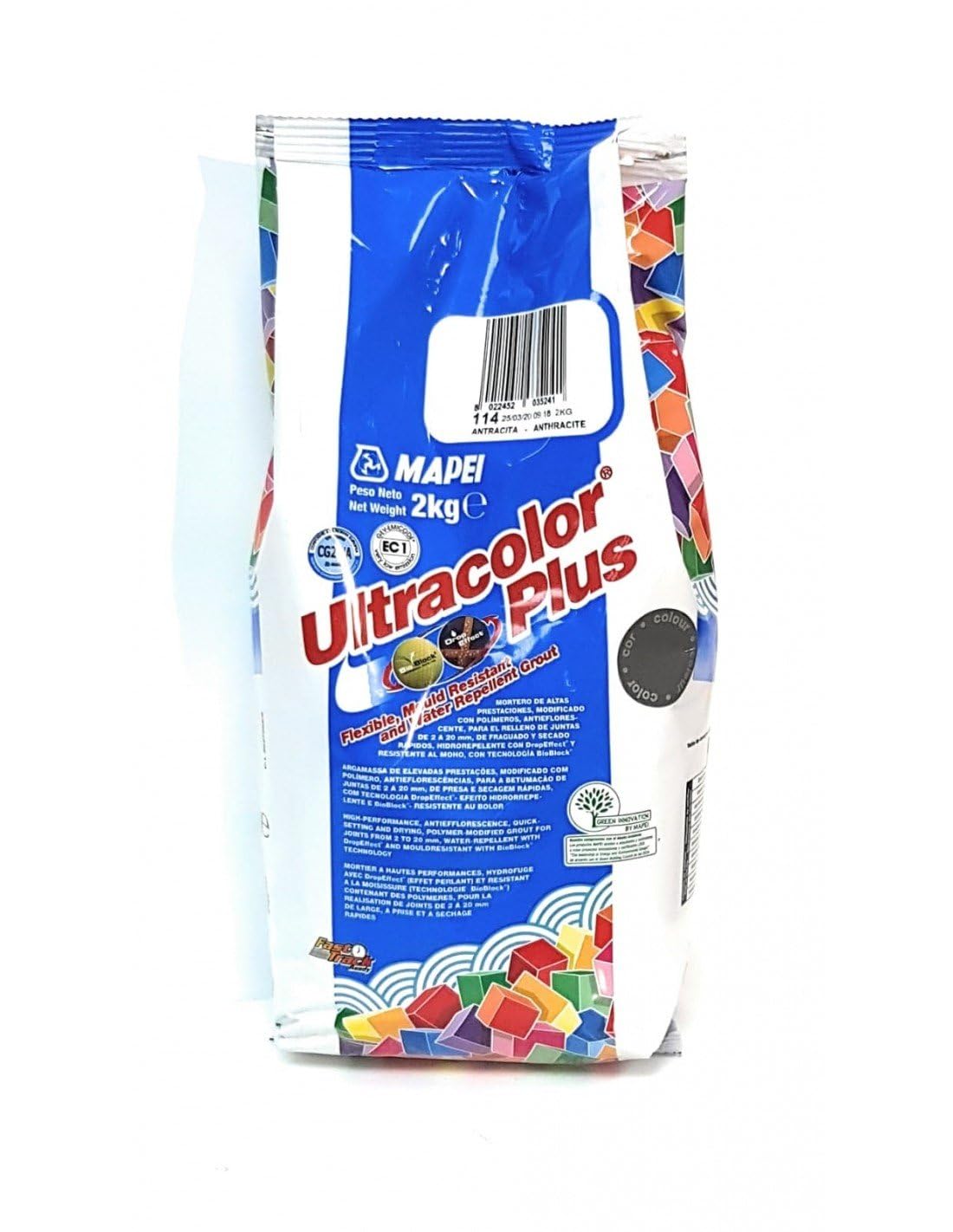 Mapei 114 UltraColor Plus Antracite Malta 2kg