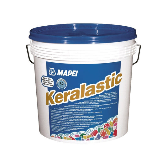 MAPEI KERALASTIC BIANCO ADESIVO BICOMPONENTE AD ALTE PRESTAZIONI PER PIASTRELLE CERAMICHE E MATERIALE LAPIDEO KG.5