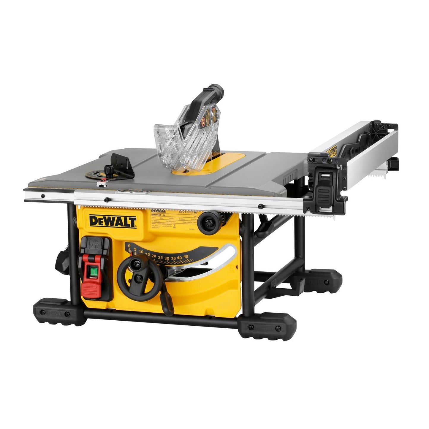 DEWALT Sega a banco compatta motore universale a spazzole, DWE7485-QS